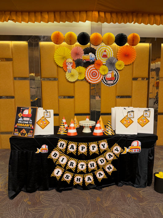 Construction Theme Birthday Party by Festabox for two year old