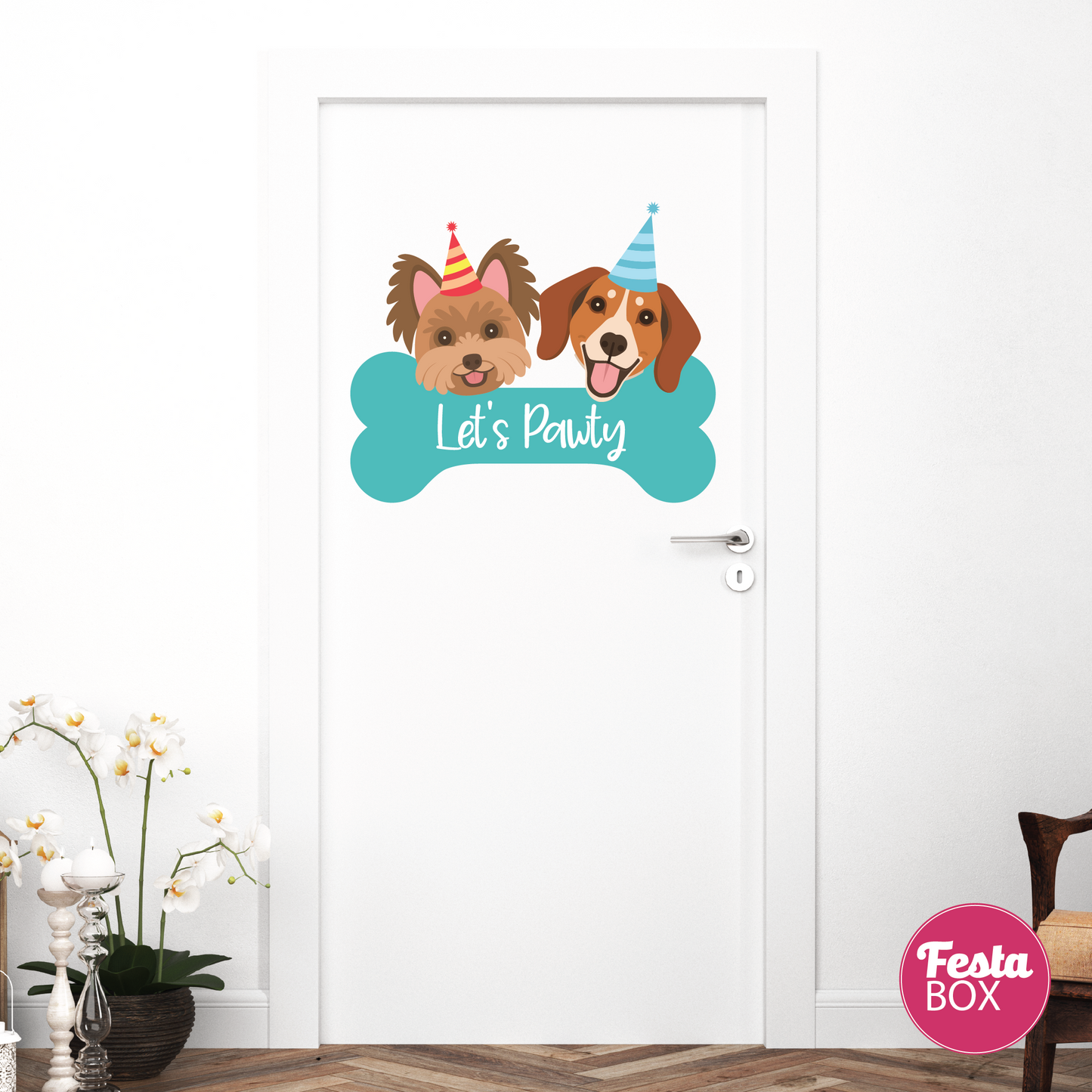 Welcome Sign for Birthday Party Decoration - Puppy Theme