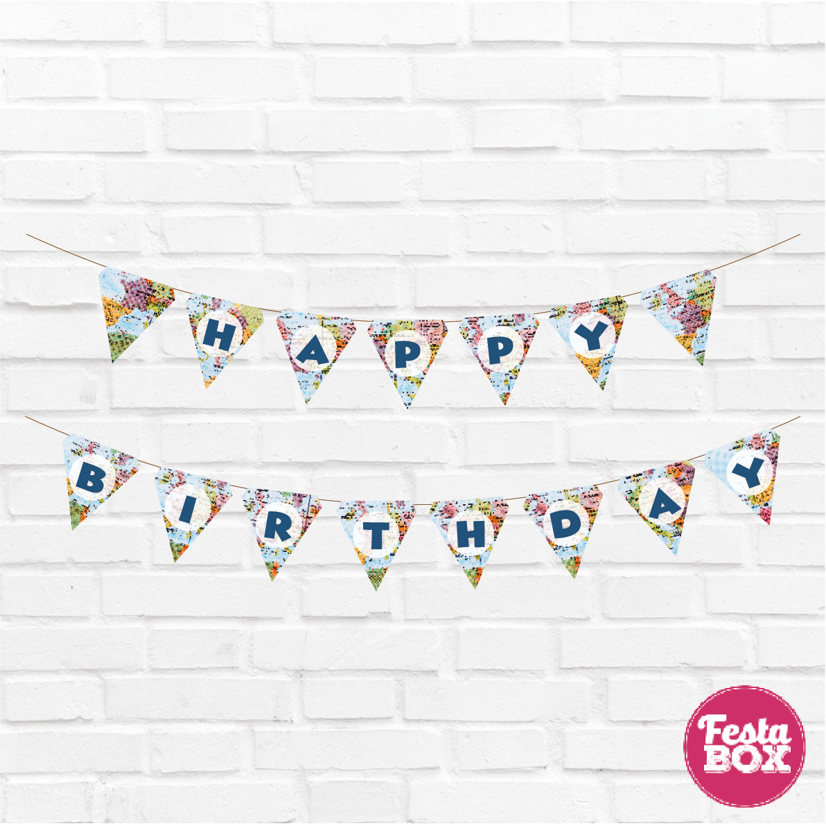 Happy birthday banner - Travel Theme Option 2