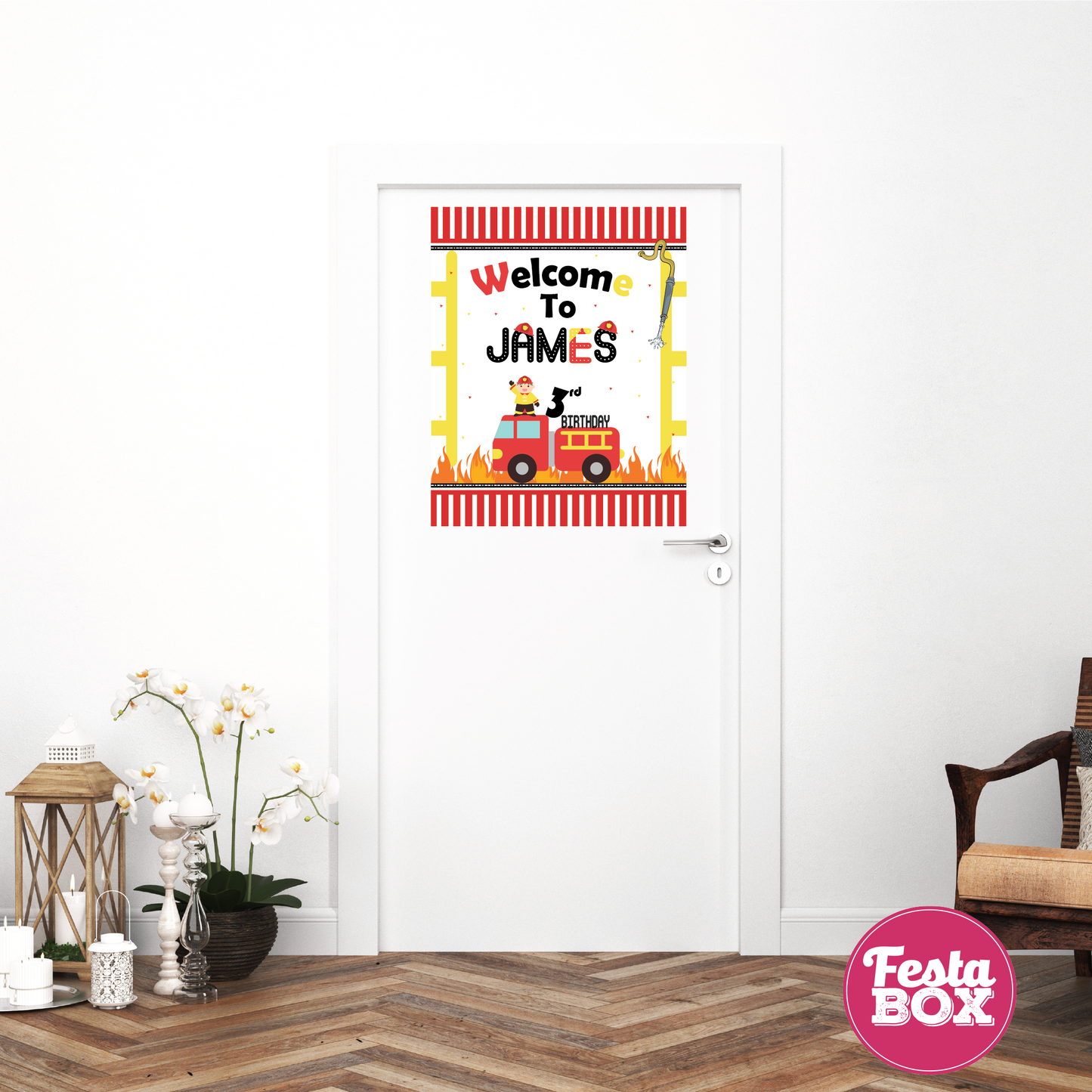 Birthday Party Box - Fire Truck Theme