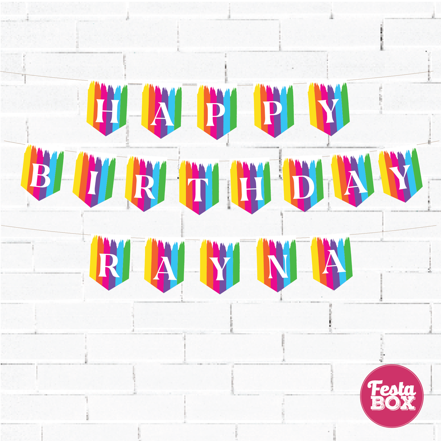 Background Banner for Birthday Party Decoration - Art Theme Option 1