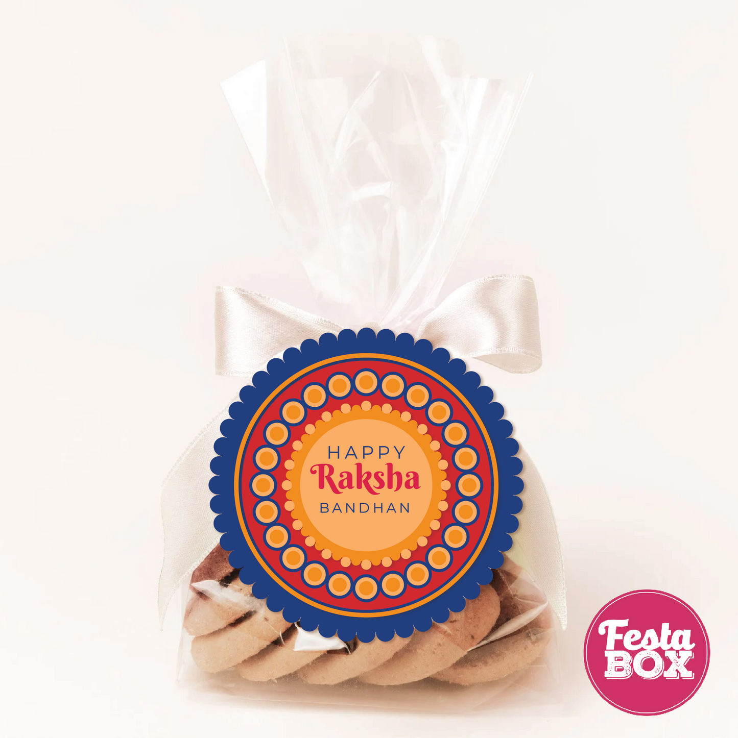 Gift Tags for Rakhi celebration - Rakhi Theme (Set of 6) - Option 3