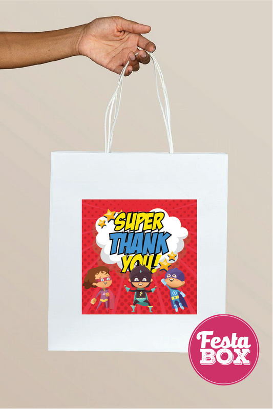 Return Gift Bags for Birthday Party - Superhero Theme - Option 2