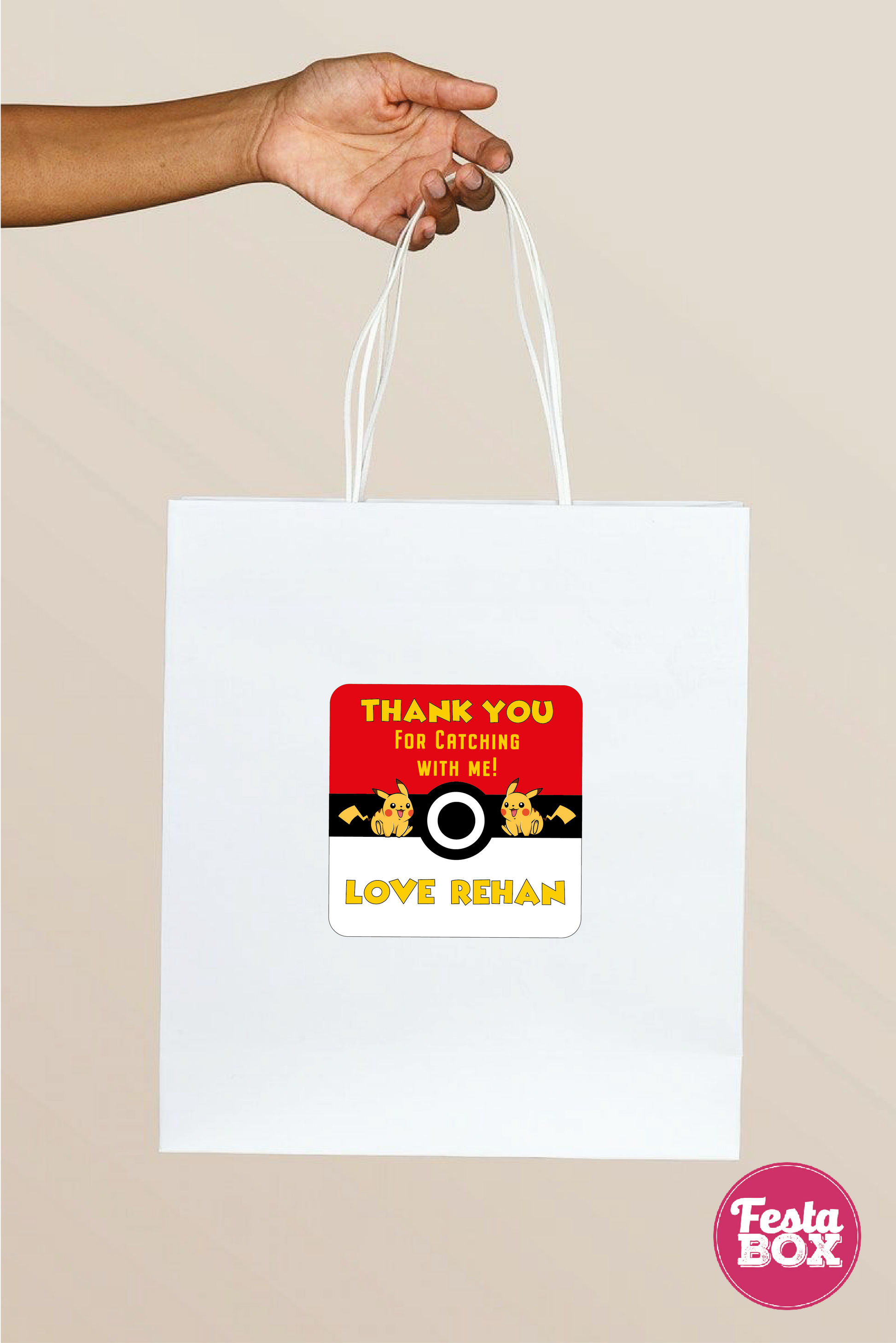 Return Gift Bags for Birthday Party - Pokemon Theme - Option 2