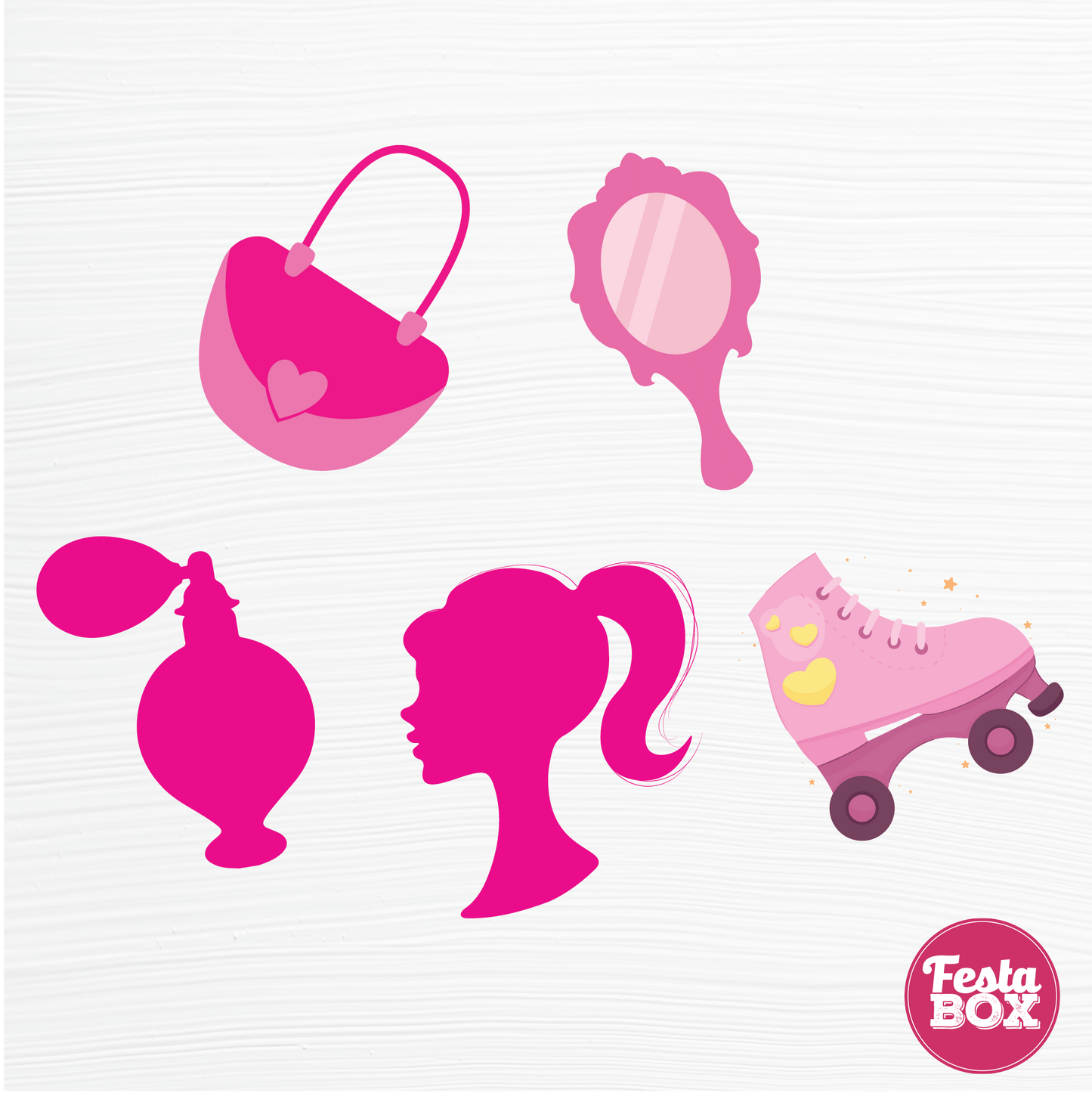 Birthday party cutouts - Barbie Theme