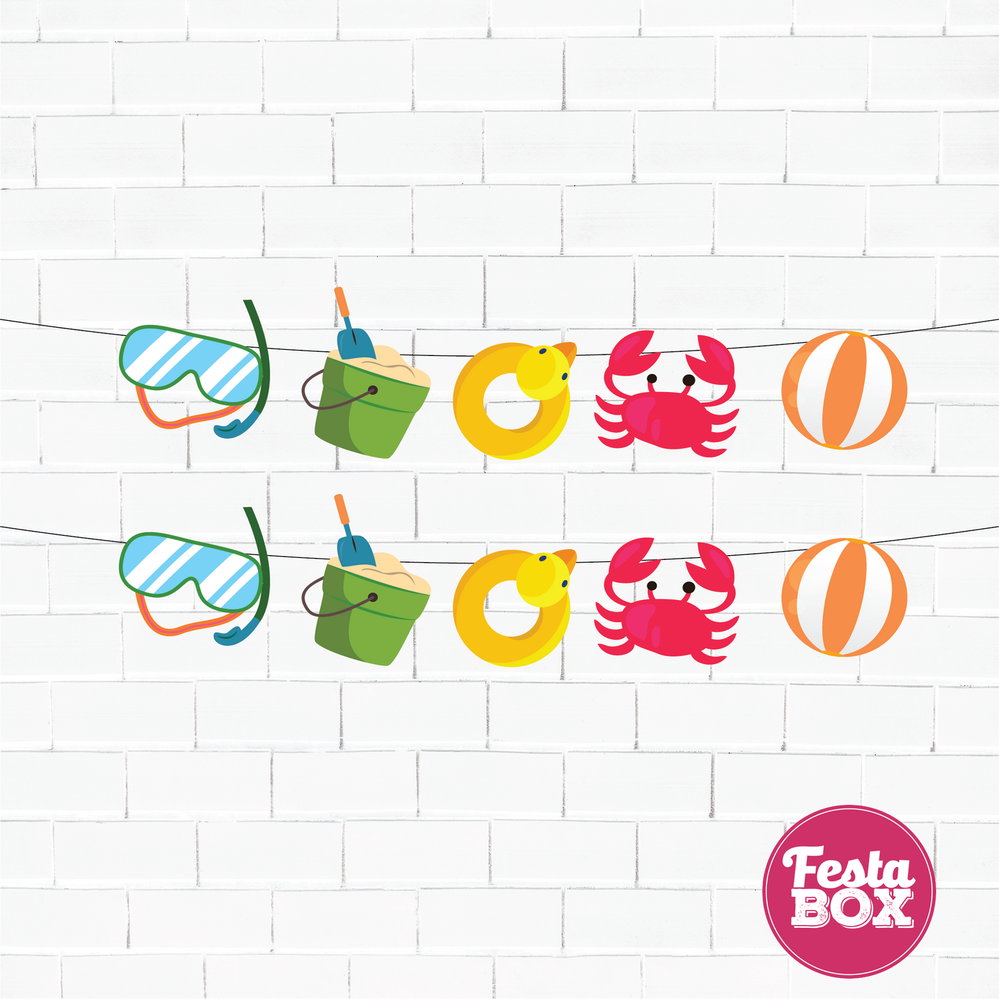 Themed cutout strings - Beach Theme Option 1