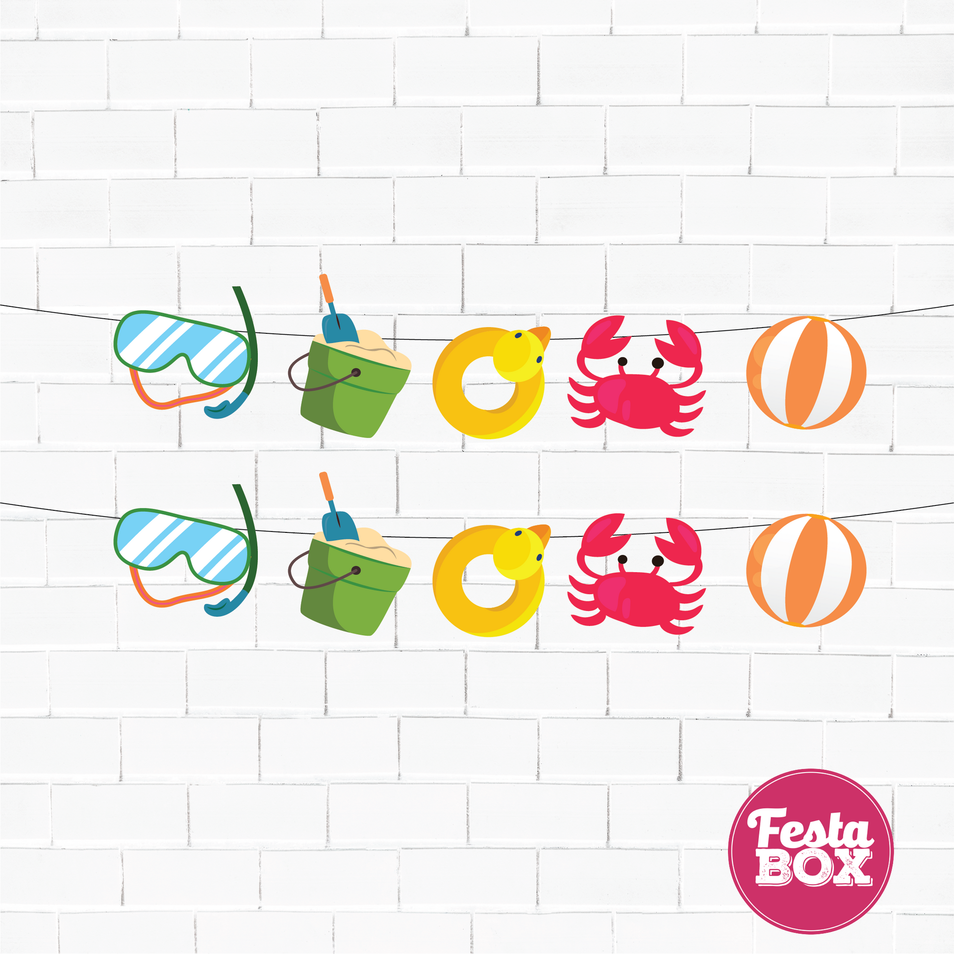 Themed cutout strings - Beach Theme Option 1