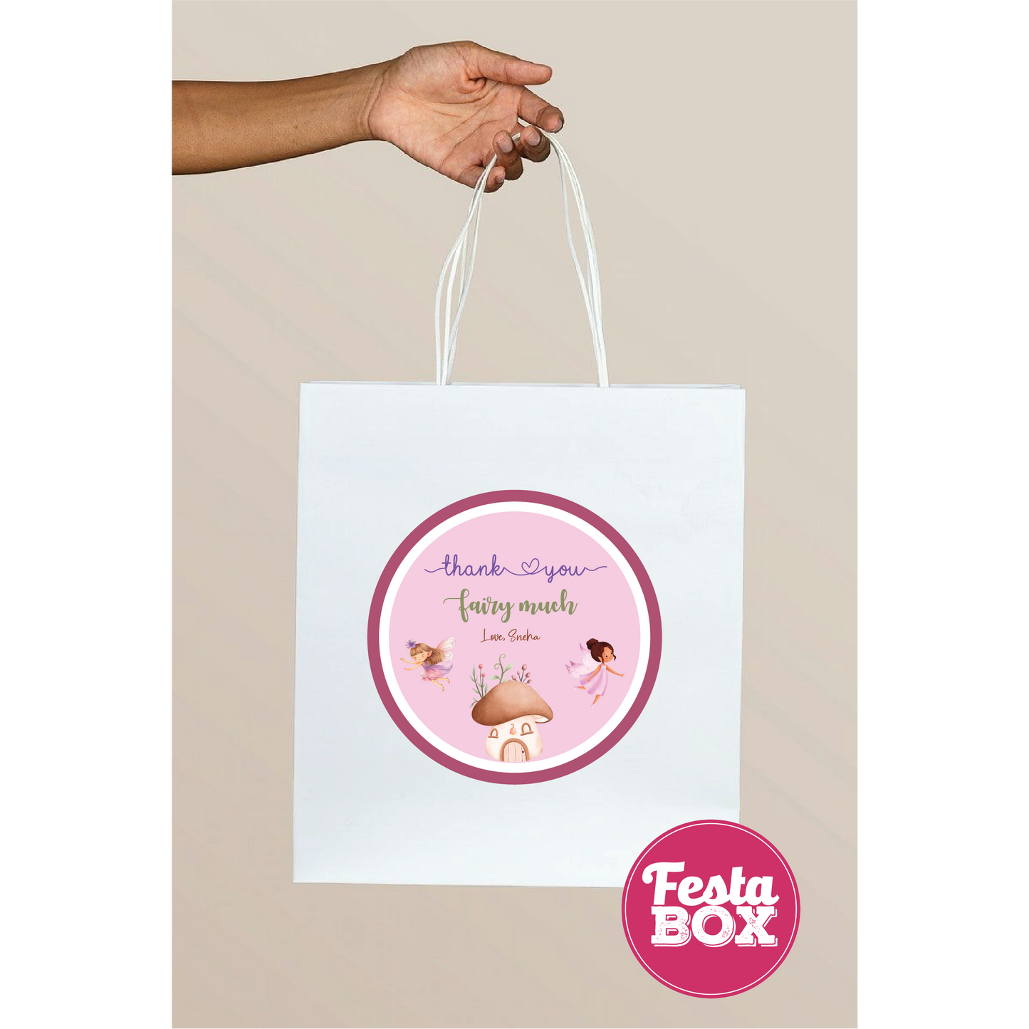 Return Gift Bags for Birthday Party - Fairy Theme - Option 2