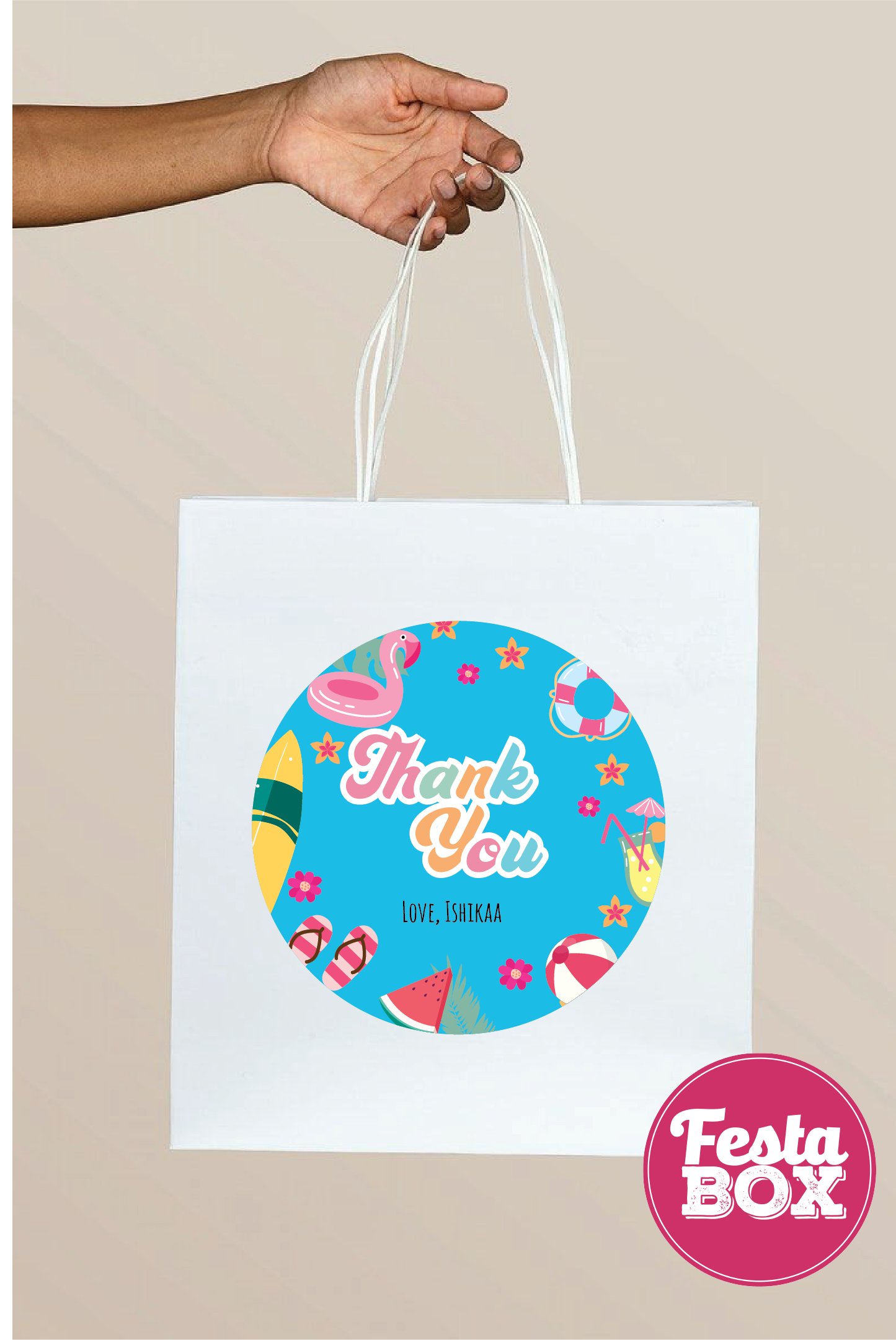 Return Gift Bags for Birthday Party - Beach Theme - Option 1