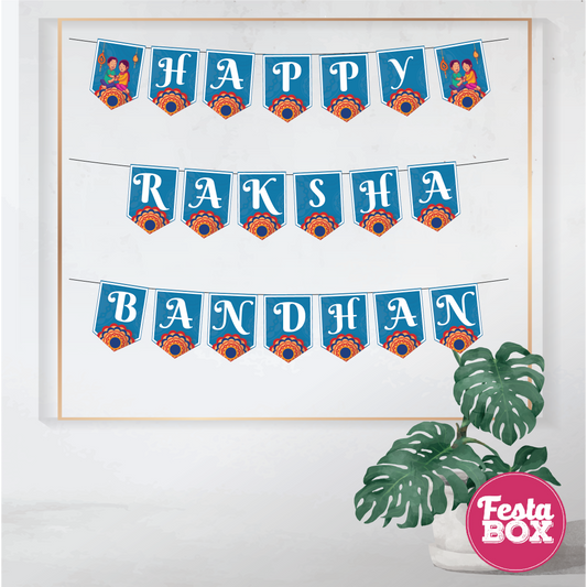Background Banner for Rakhi celebration - Happy Rakshabandhan