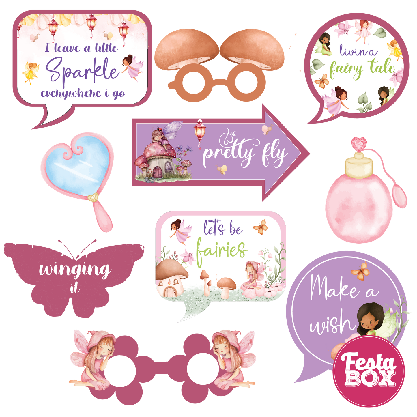 Party Props for Birthday Party Decoration - Fairy Theme