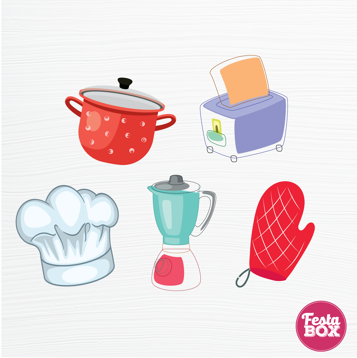 Birthday party cutouts - Chef Theme