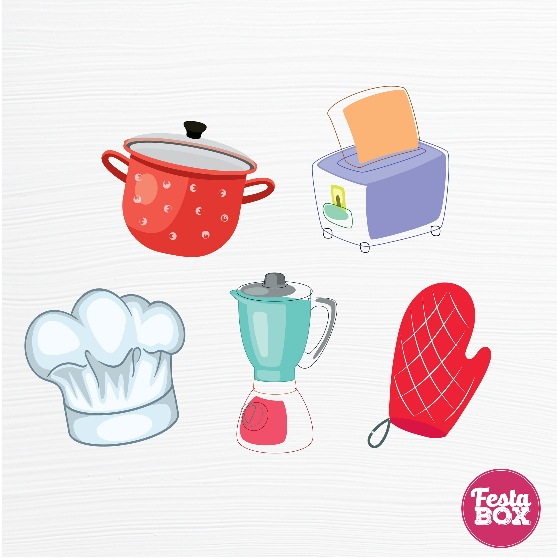 Birthday party cutouts - Chef Theme