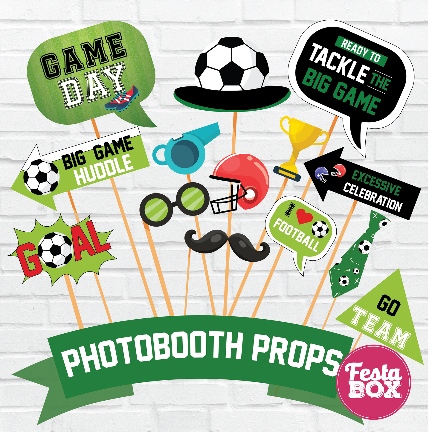 Party Props for Birthday Party Decoration - Football Theme