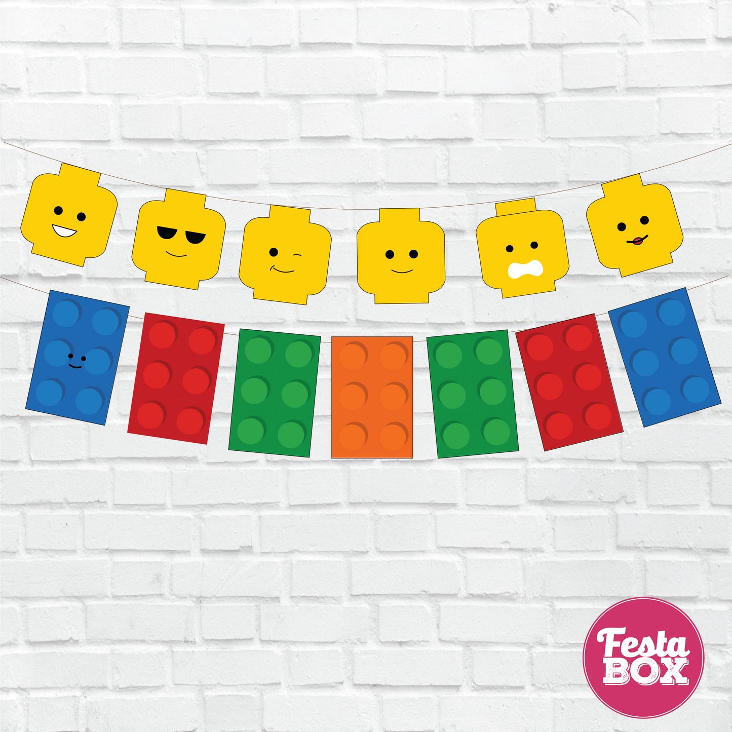 Background Banner for Birthday Party Decoration – Lego Theme