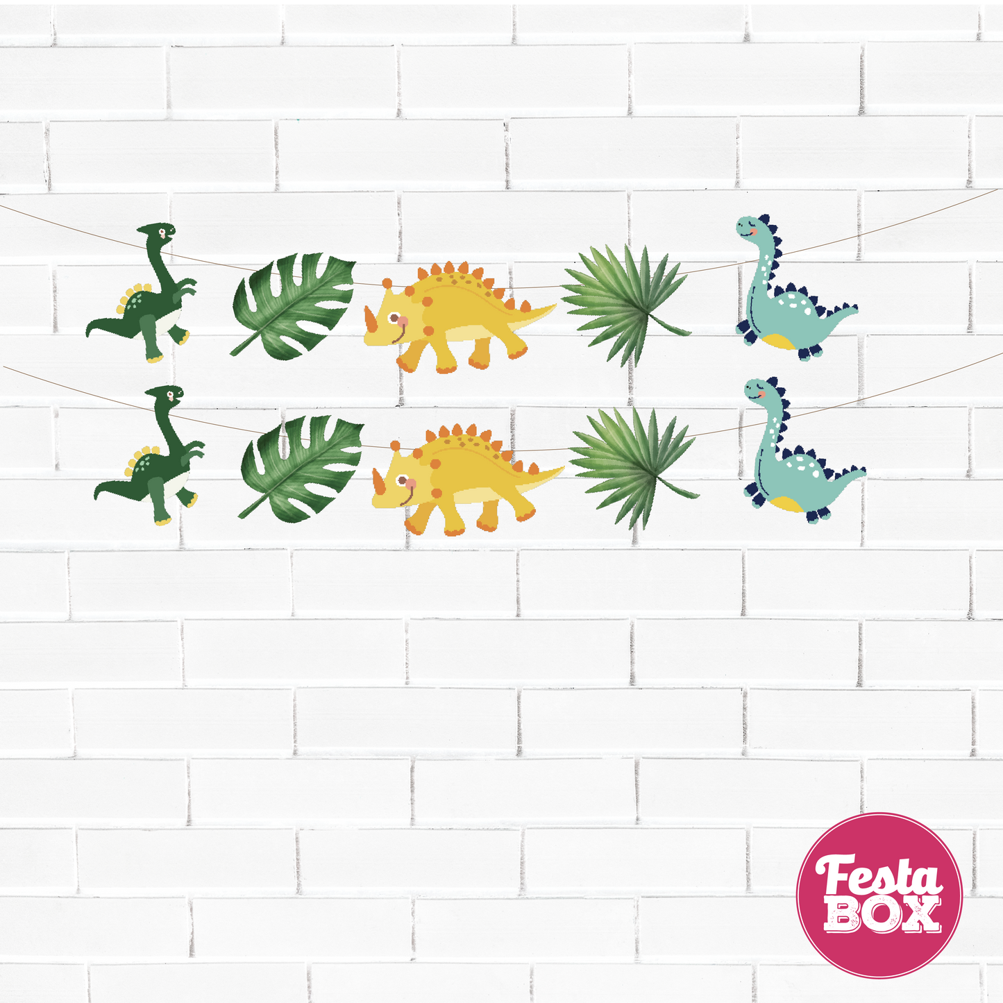 cutout banner - dinosaur theme
