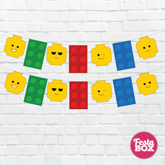 Background Banner for Birthday Party Decoration – Lego Theme
