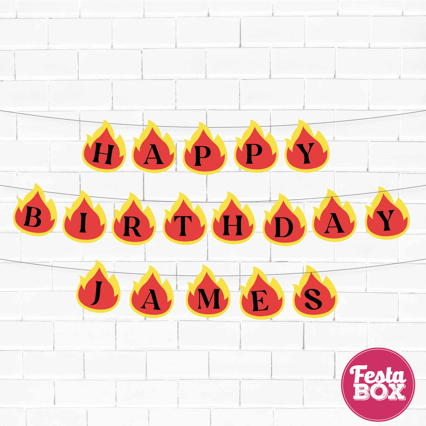 Background Banner with name - Firetruck Theme Option 1