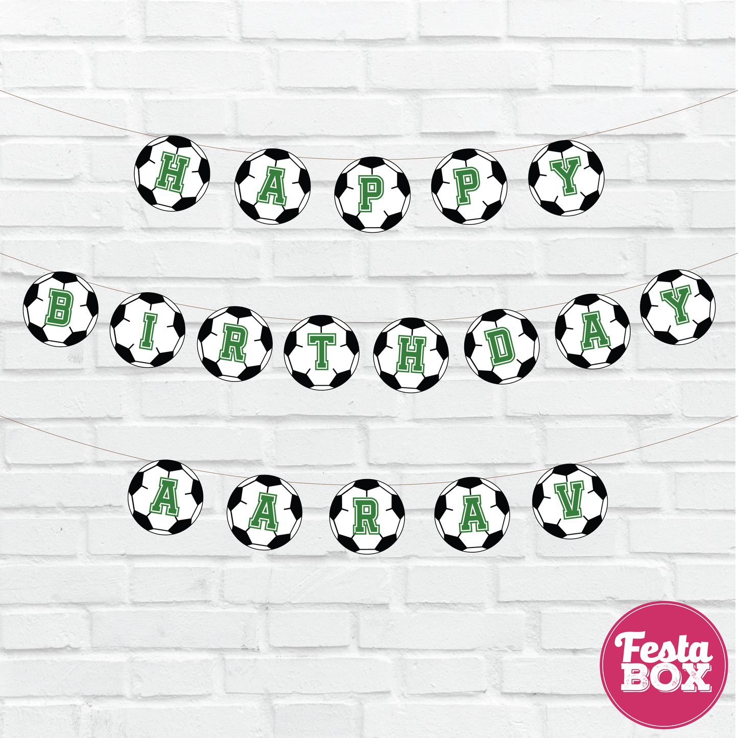 Background Banner with name - Football Theme Option 1