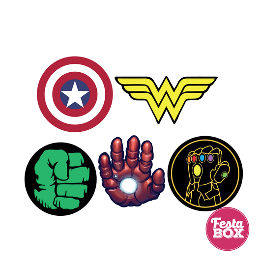 Birthday party cutouts - Avengers Theme