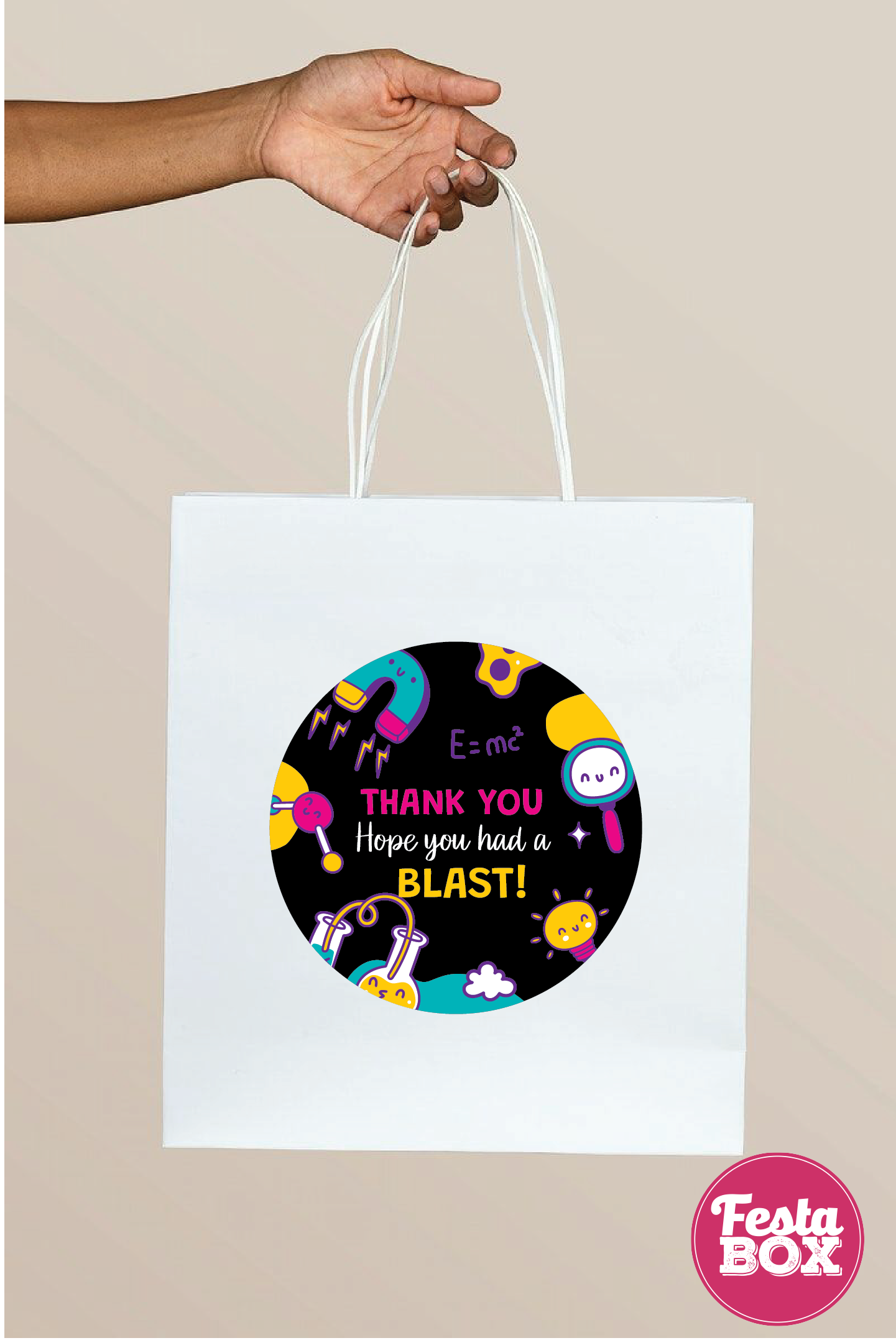 Return Gift Bags for Birthday Party - Science Theme - Option 1