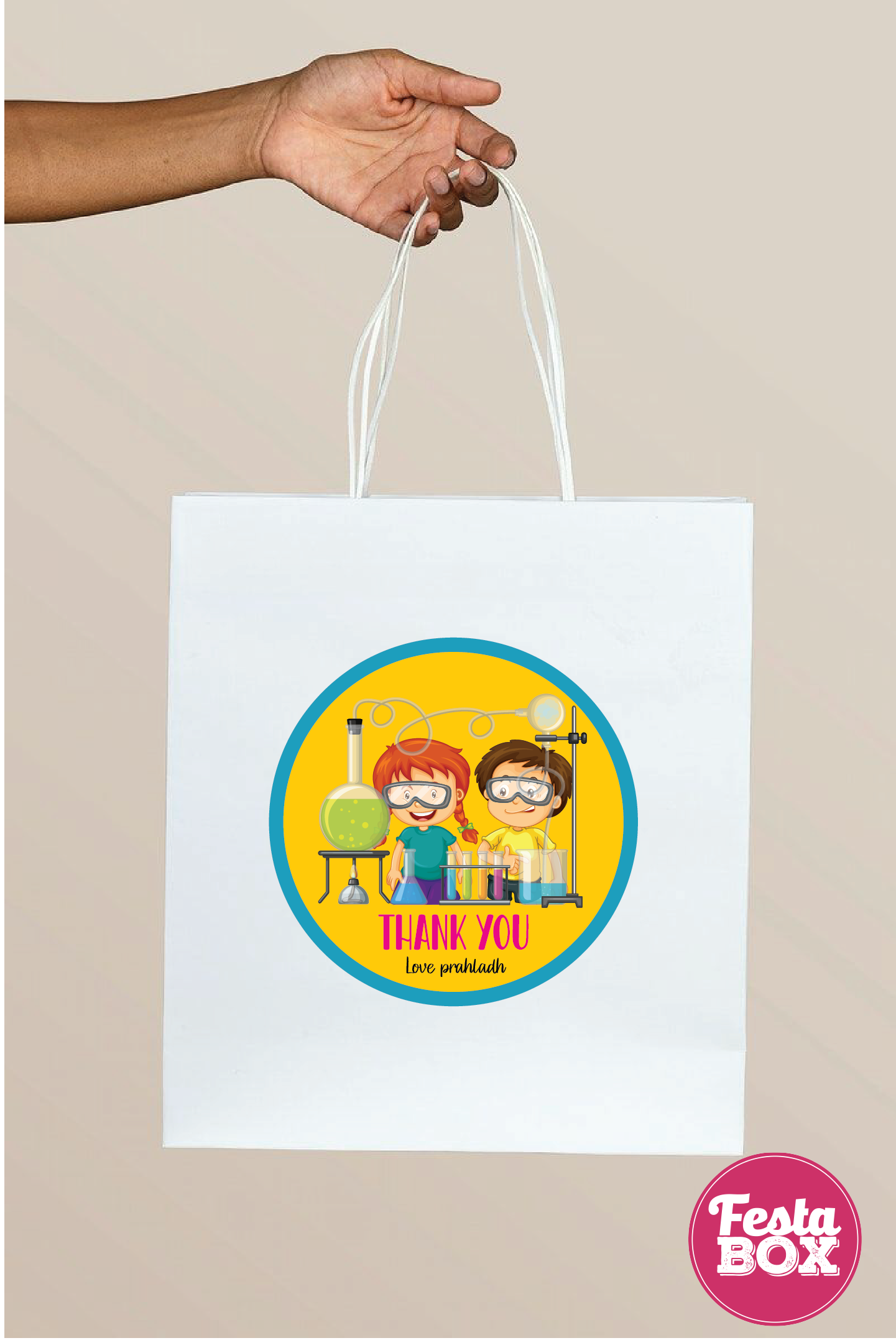 Return Gift Bags for Birthday Party - Science Theme - Option 2