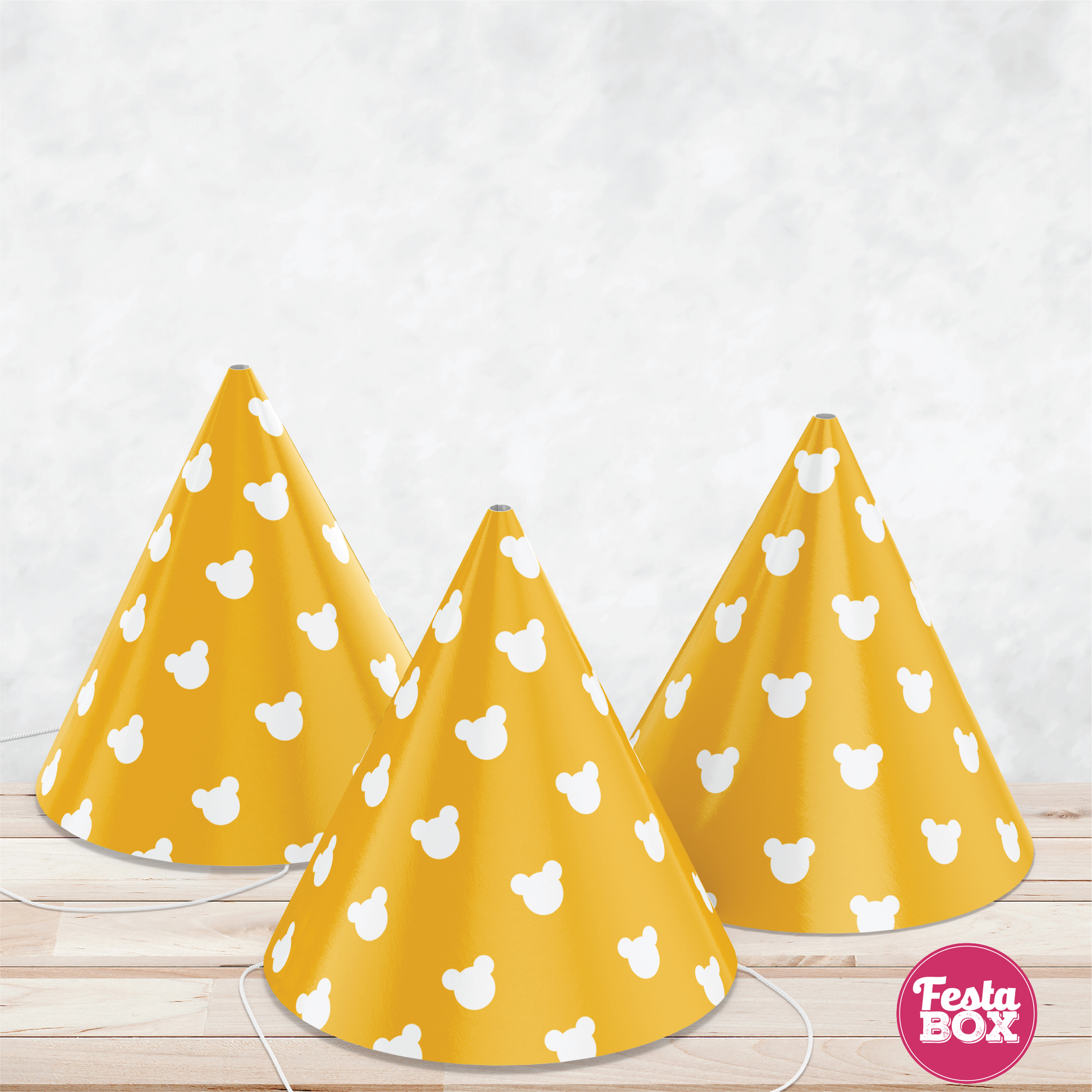 Birthday Celebration Caps - Mickey Mouse Theme (Set of 6) - Option 3