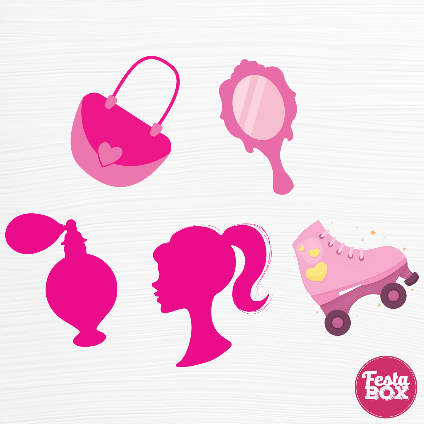 Birthday party cutouts - Barbie Theme