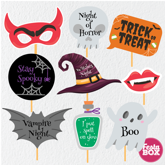 Party Props for Halloween Party - Halloween Theme by Festabox (9nos.)