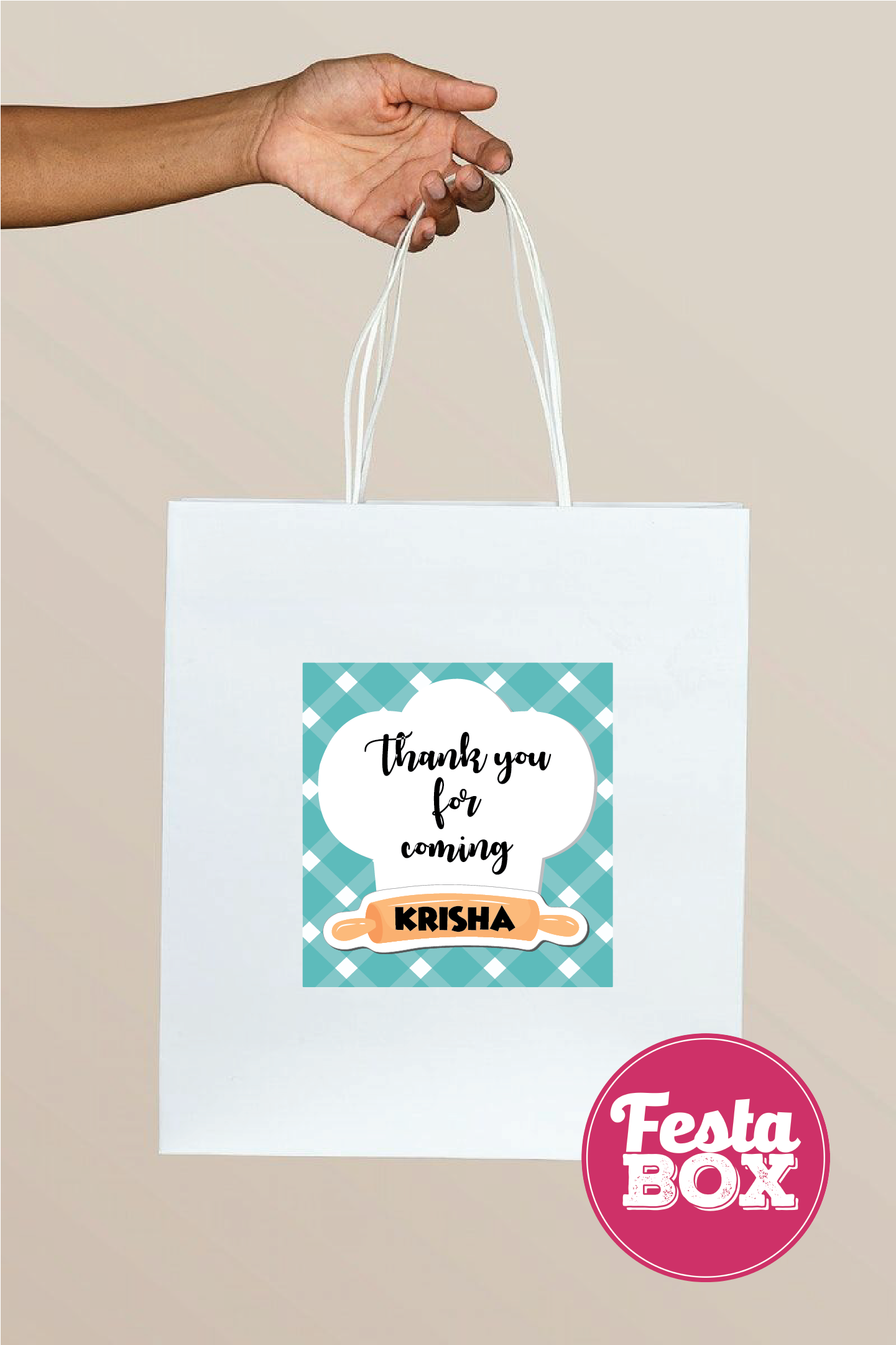 Return Gift Bags for Birthday Party - Chef Theme - Option 2
