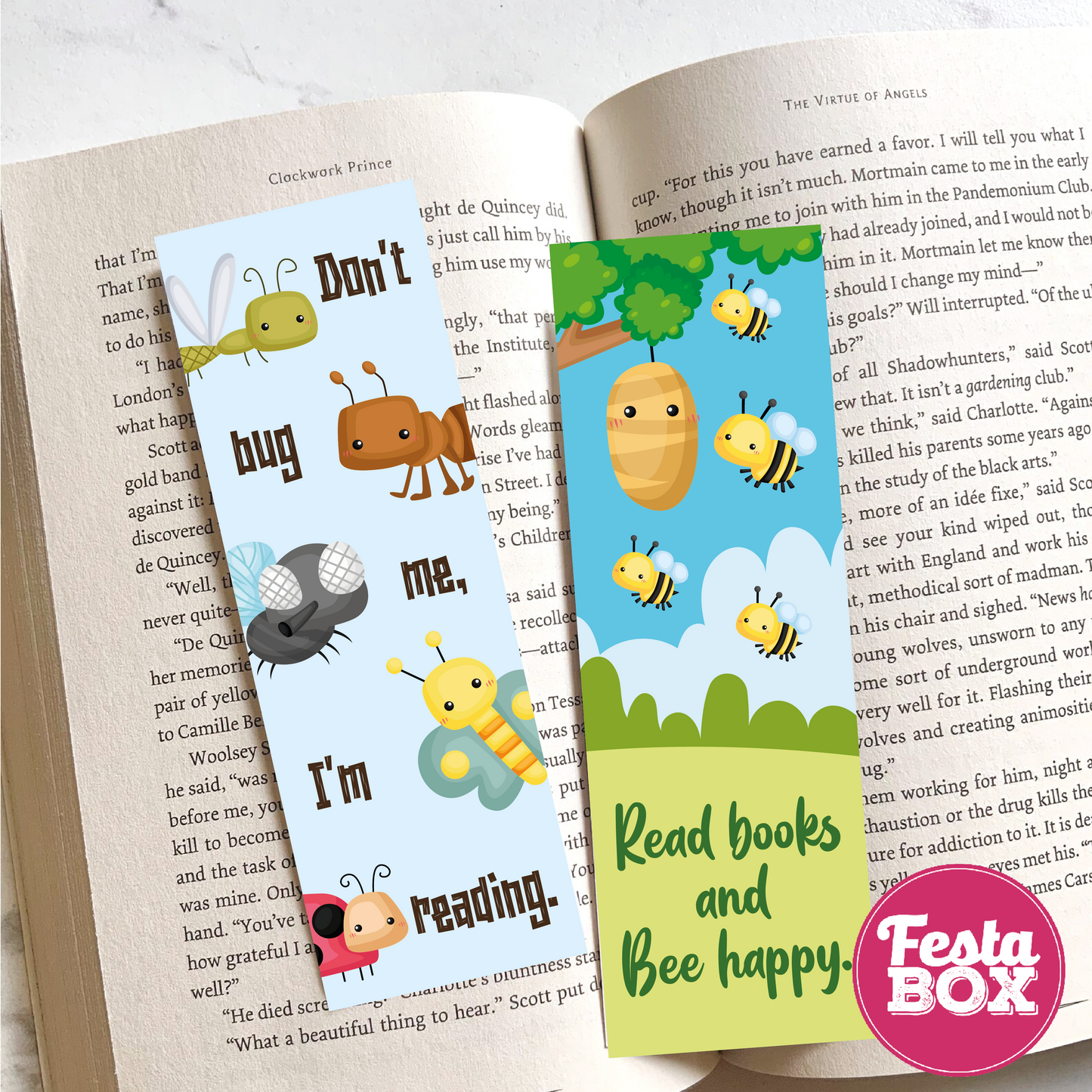 Bookmark – Bugs Birthday Party Theme (Set of 6 pairs)