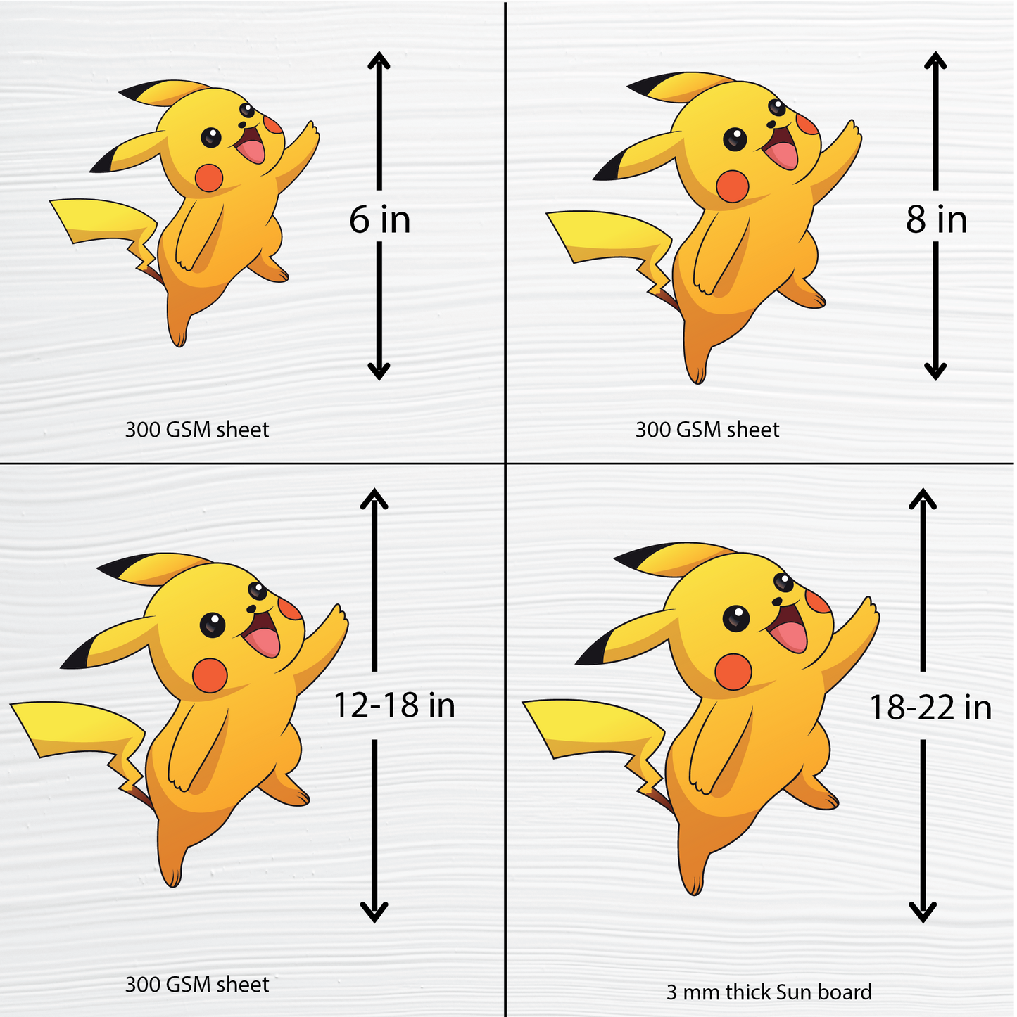 Birthday party cutouts - Pokemon Theme