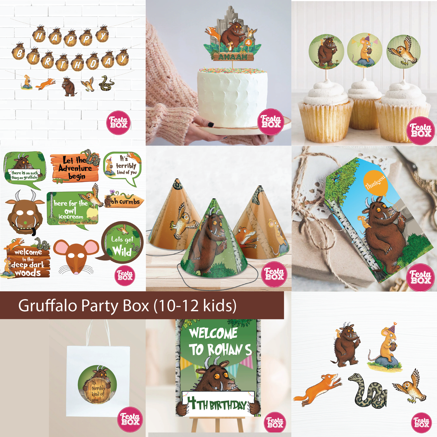 Birthday Party Box - Gruffalo Theme