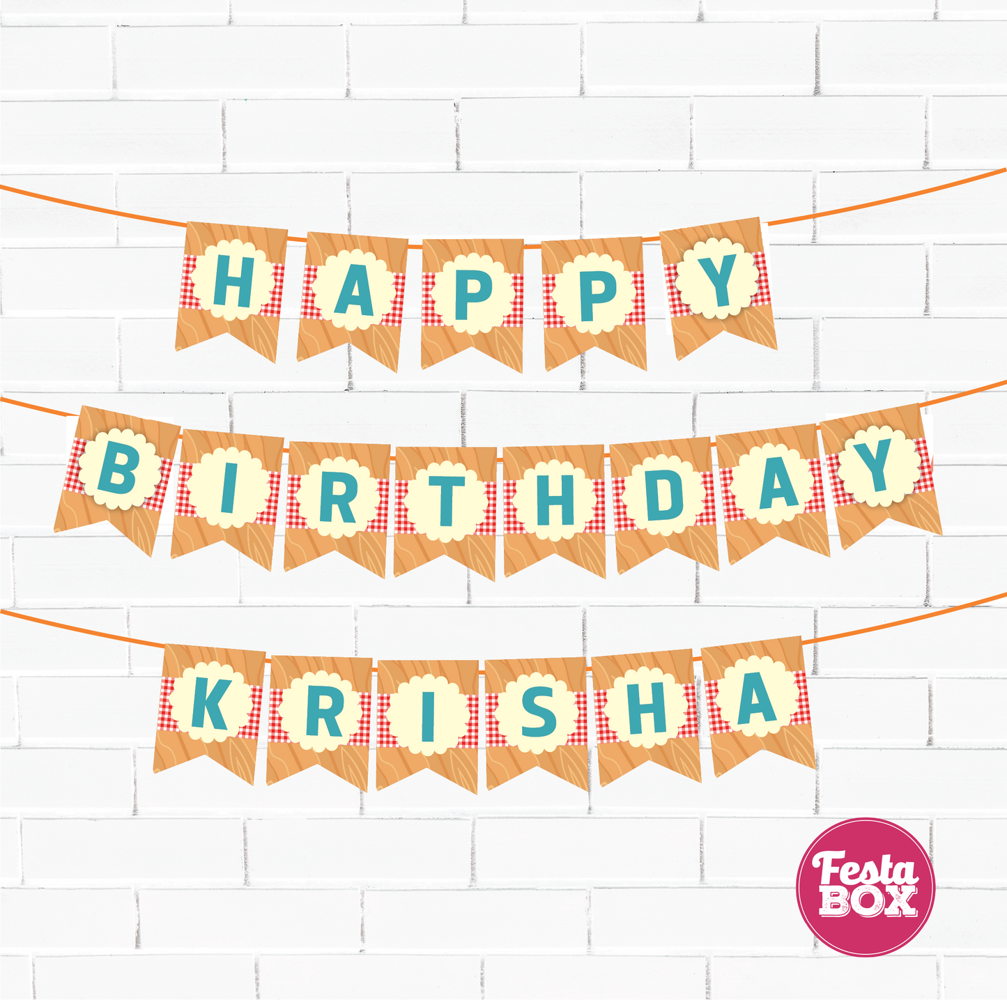 Background Banner for Birthday Party Decoration - Chef Theme - Option 1