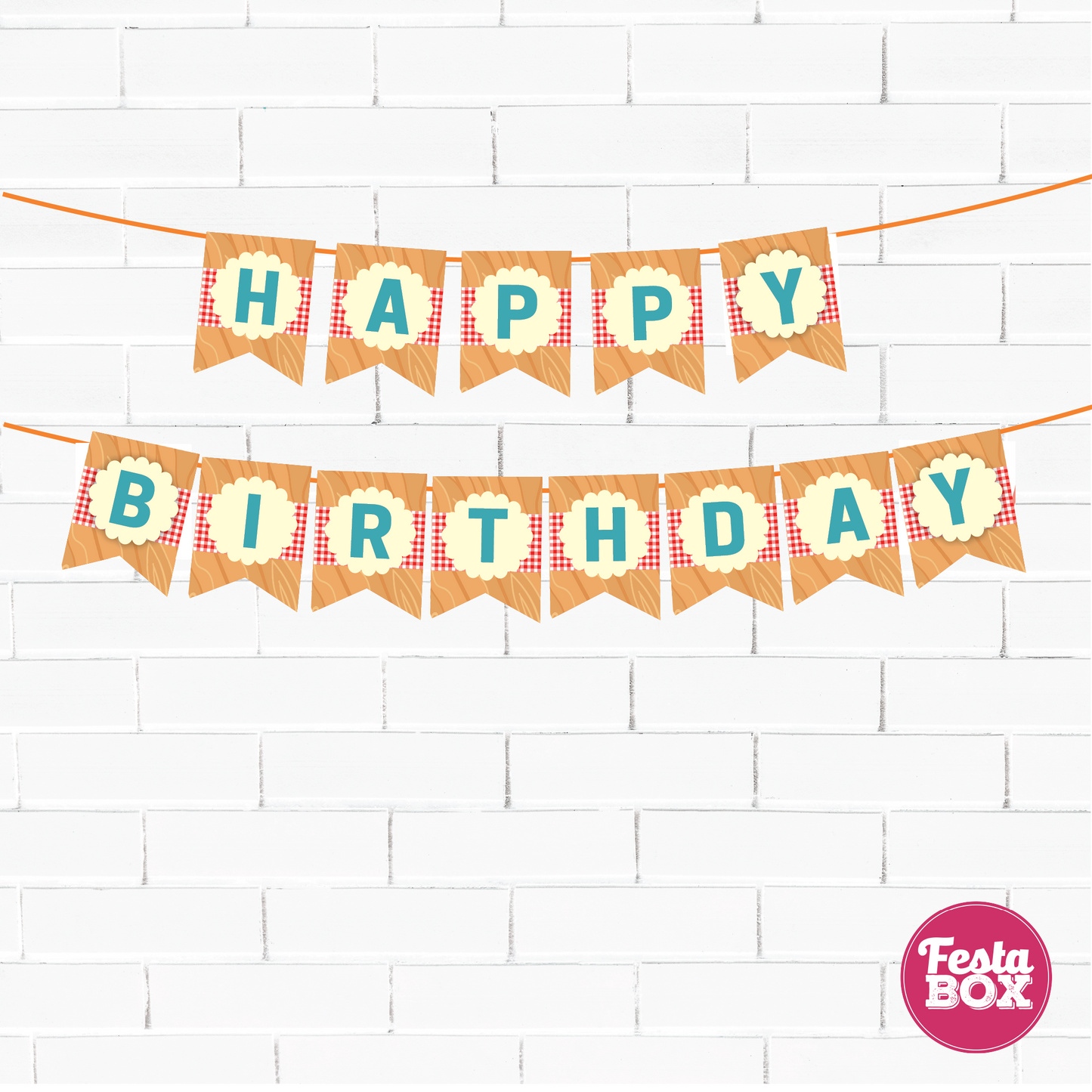 Background Banner for Birthday Party Decoration - Chef Theme - Option 1