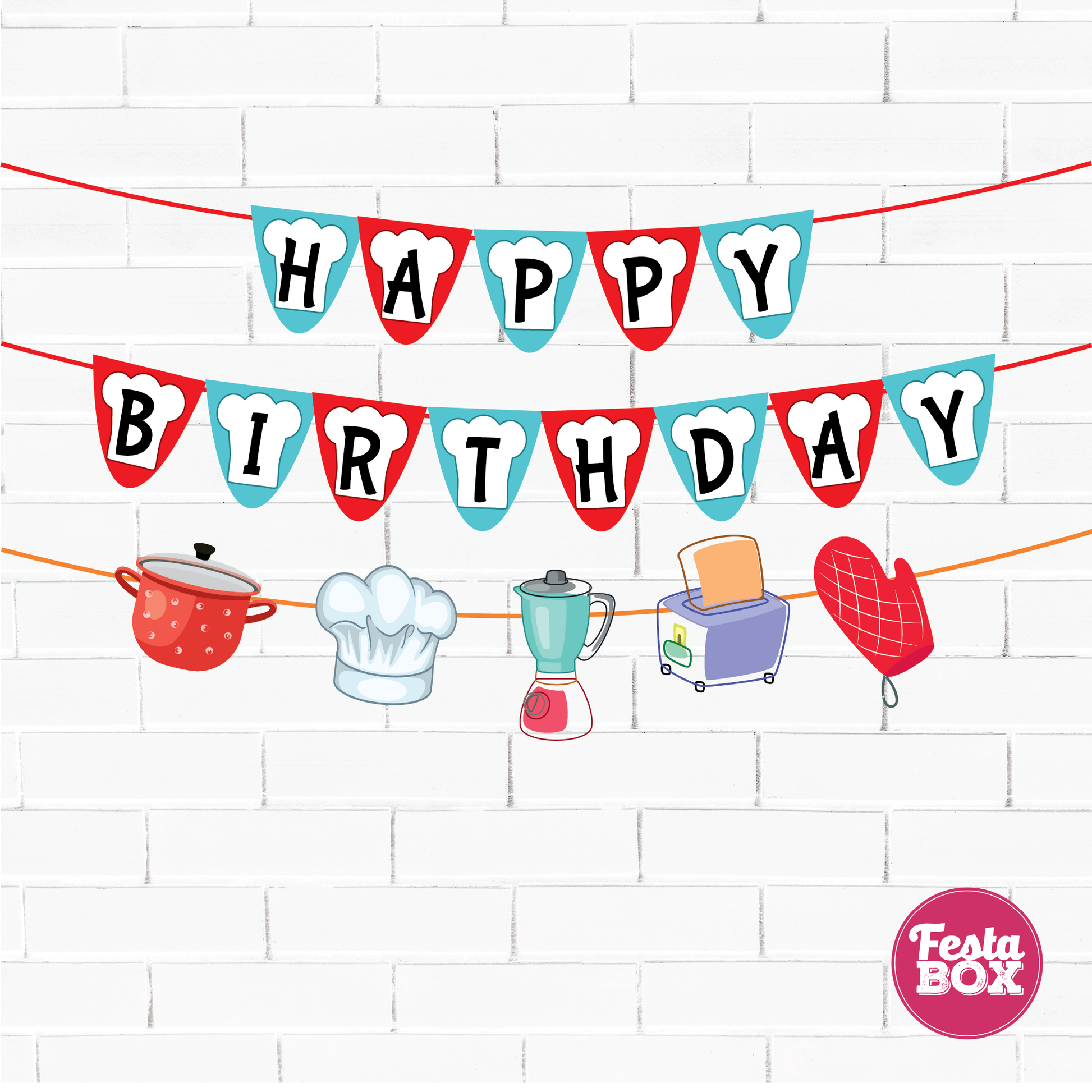 Background Banner for chef theme  Birthday Party Decoration