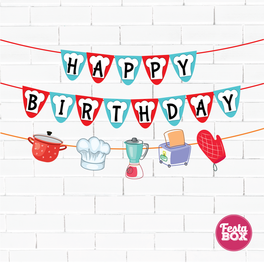 Background Banner for chef theme  Birthday Party Decoration