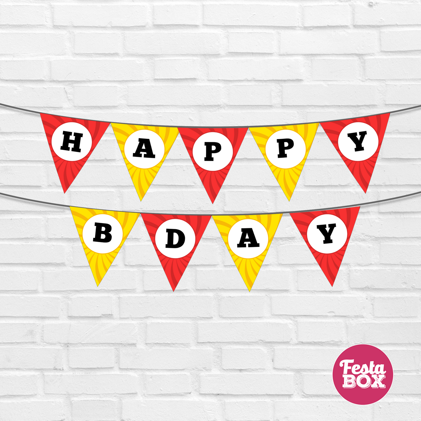 Background Banner for Birthday Party Decoration - Superhero Theme - Option 2