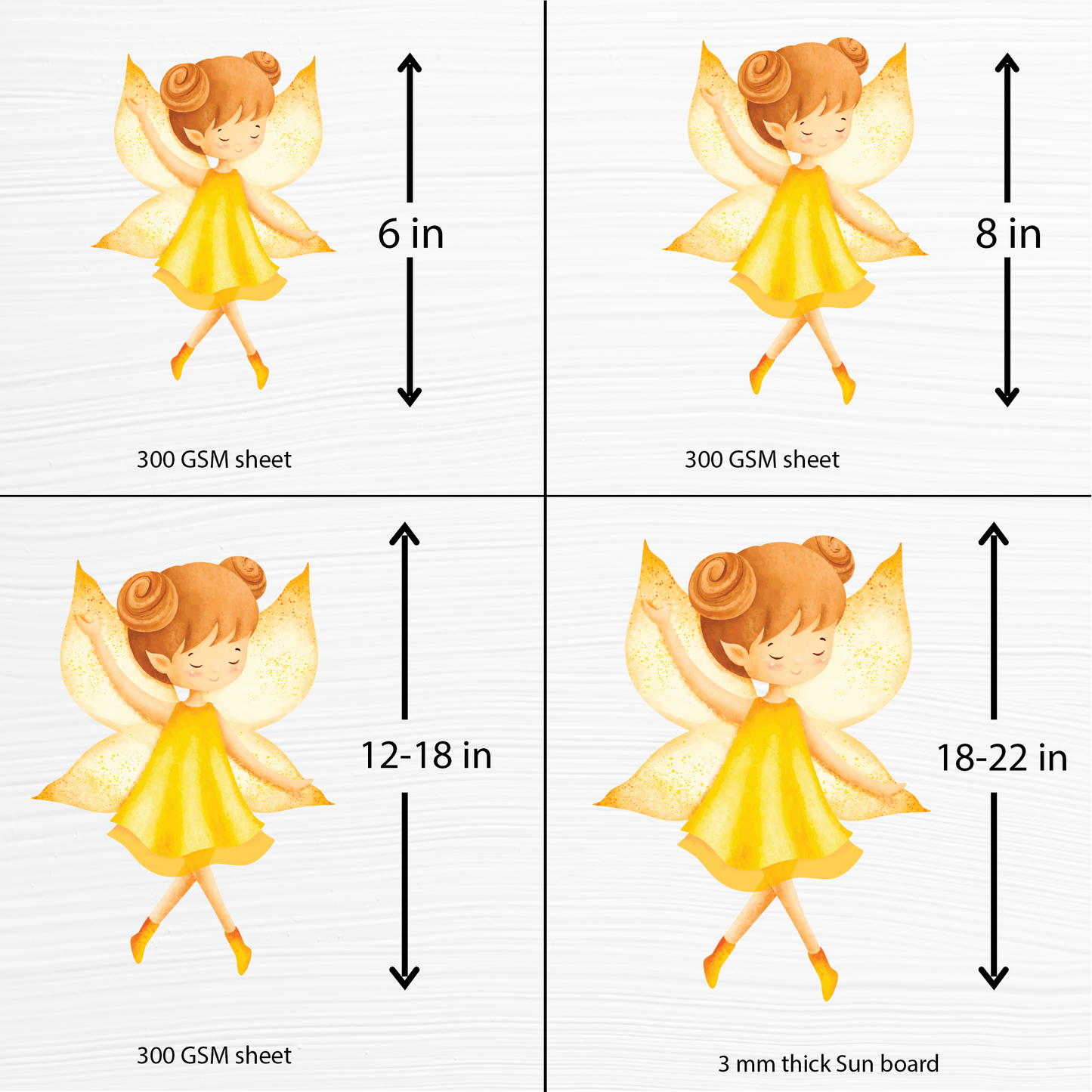Birthday party cutouts - Fairy Theme