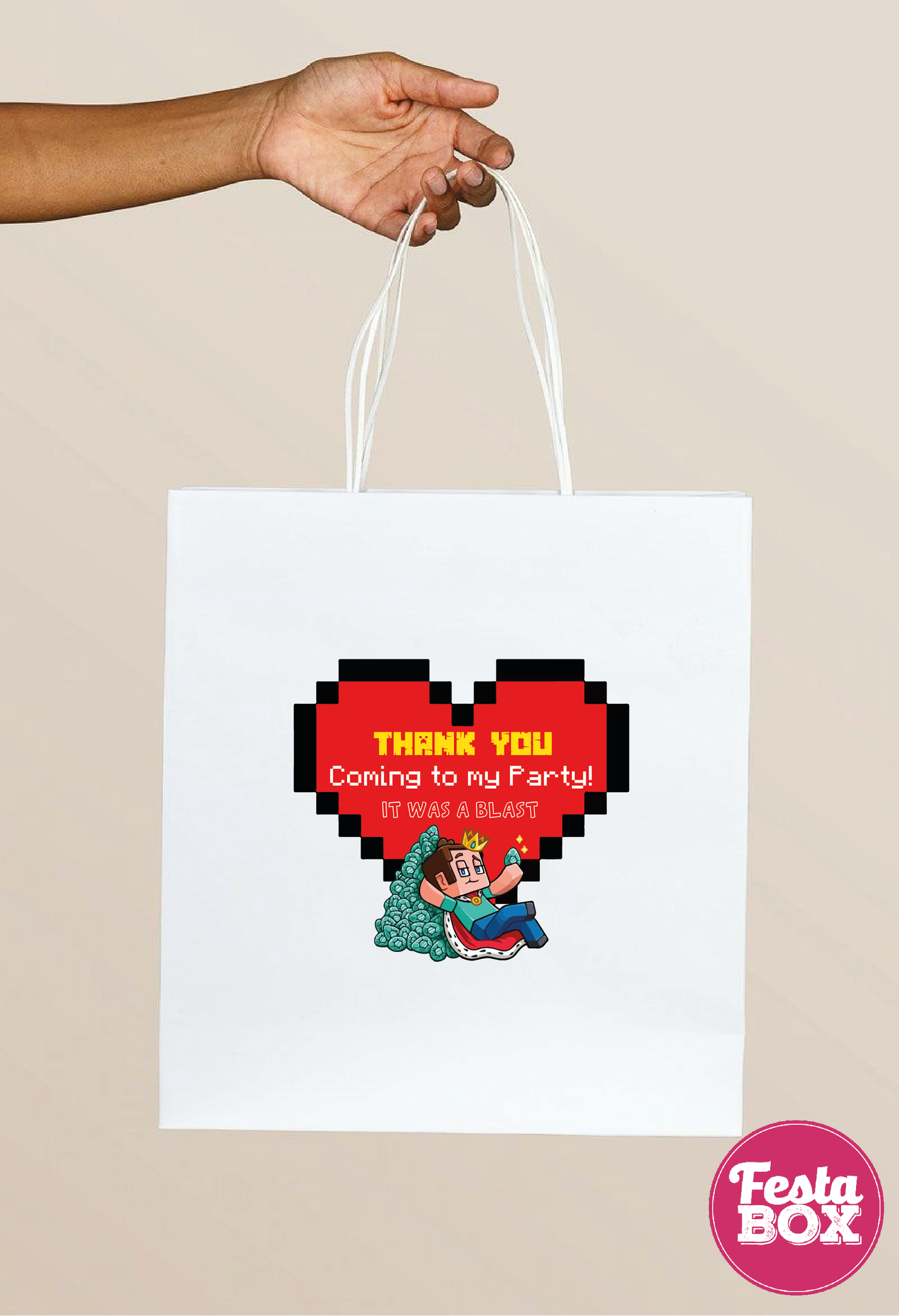 Return Gift Bags for Birthday Party - Minecraft Theme - Option 2