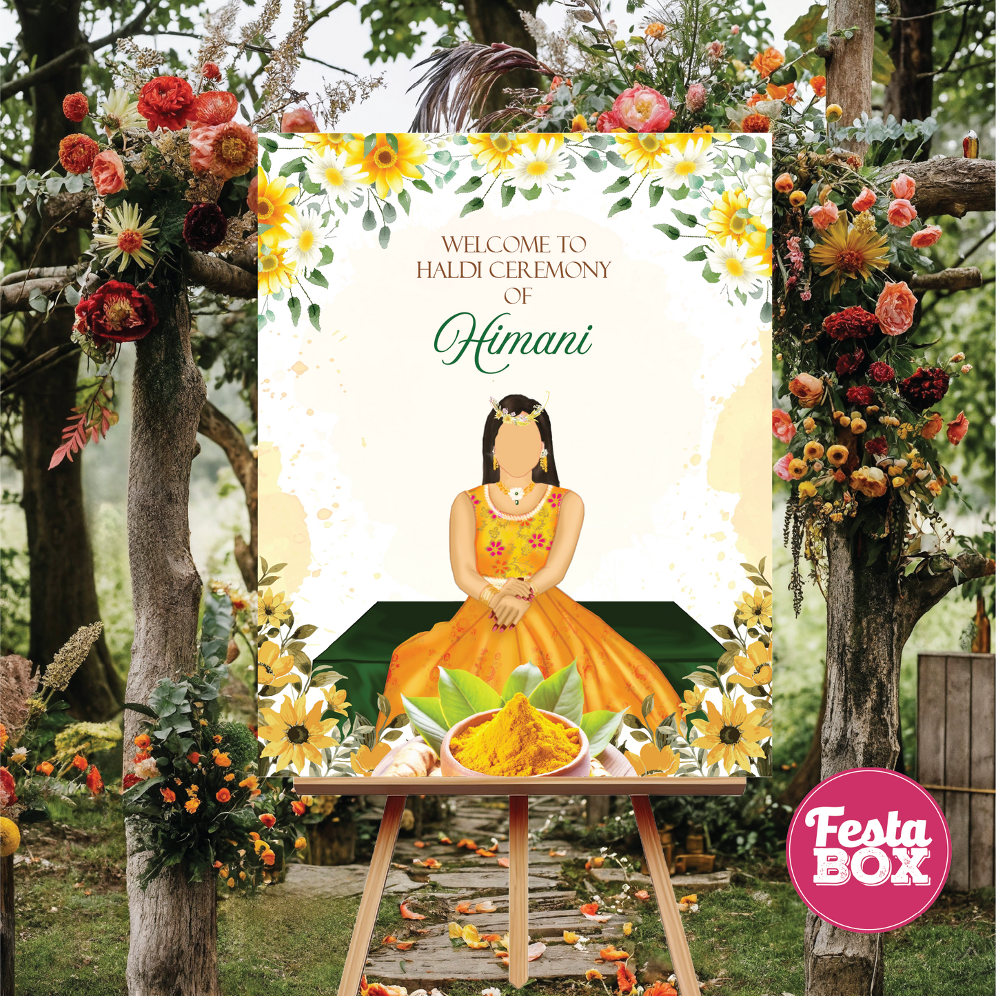 Haldi welcome board