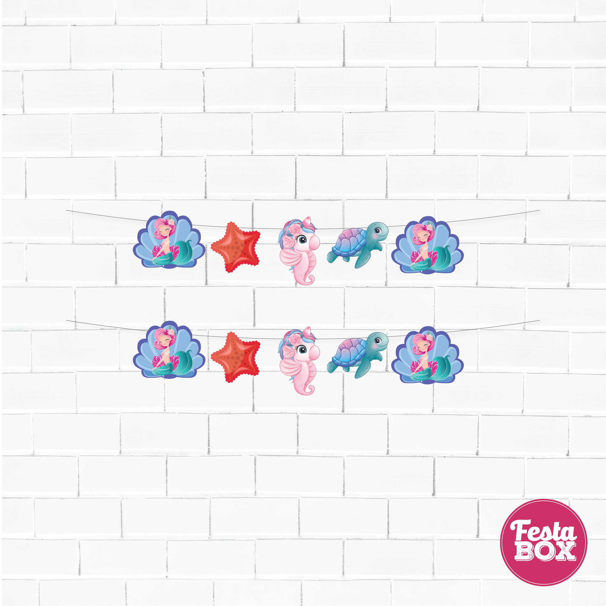 Themed cutout strings - Mermaid Theme by Festabox - Option 2