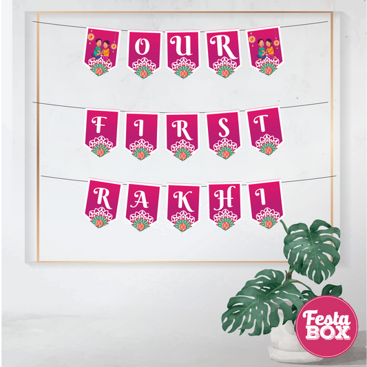 Our First Rakhi Banner  - Happy Rakshabandhan - option 2