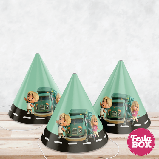 Birthday Celebration Caps - Trash truck Theme (Set of 6)