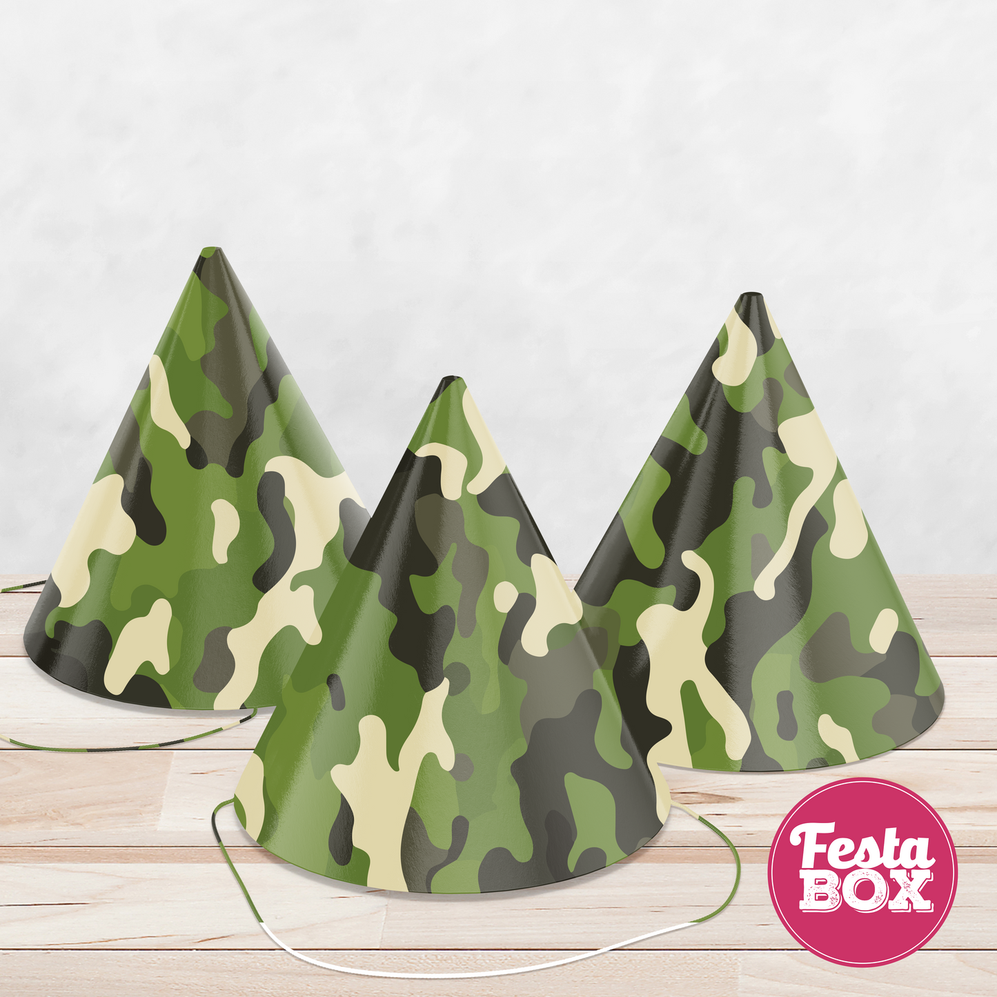 Birthday Celebration Caps - Army Theme - Option 2