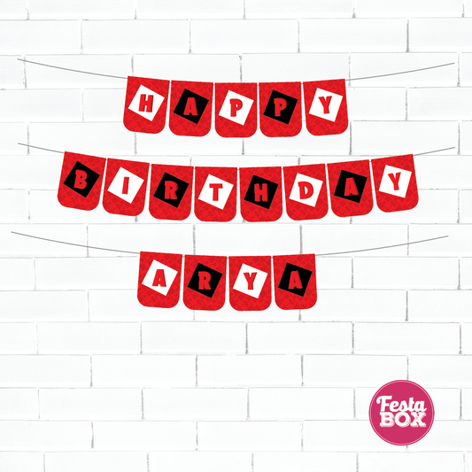 Background Banner for Birthday Party Decoration - Roblox Theme Option 2