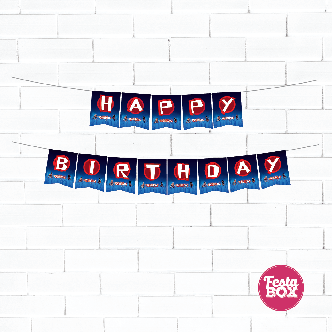 Birthday Banner Roblox theme party