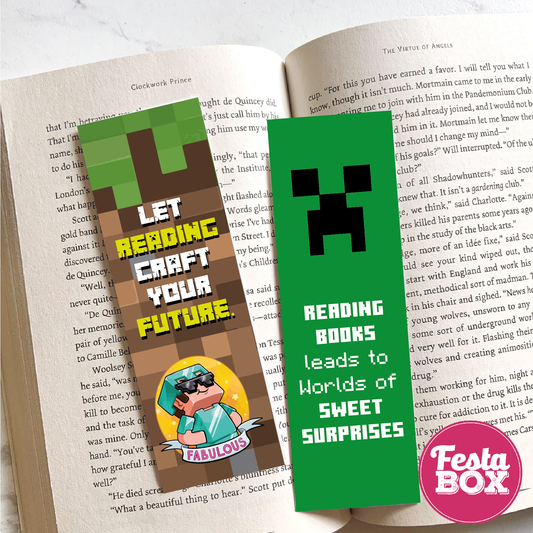 Bookmarks – Return Gifts for Birthday Party - Minecraft Theme