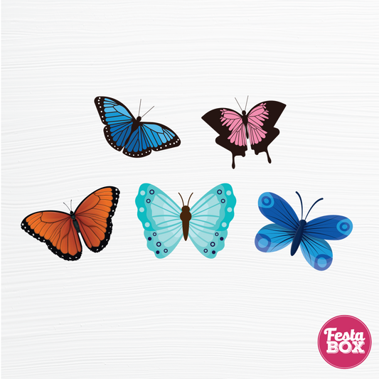 Birthday party cutouts - Butterfly Theme