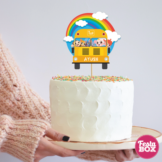 Cake Topper for Birthday Party - Cocomelon Theme by Festabox - Option 1